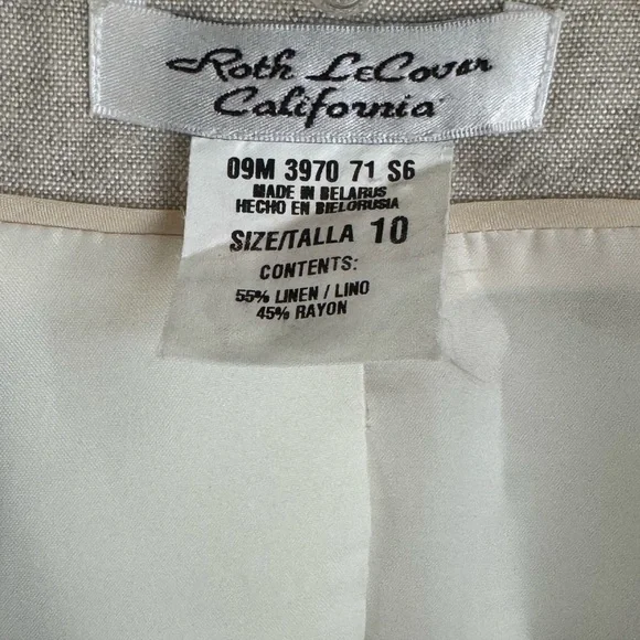 Beige Blazer with White Trim - Picture 4 of 4